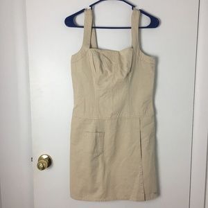 Guess Chinos Tan Sleeveless Dress